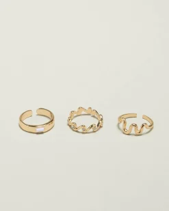 Jewelry*Karyn In LA Sabrina Toe Ring Pack Gold