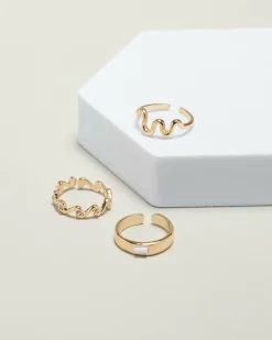 Jewelry*Karyn In LA Sabrina Toe Ring Pack Gold