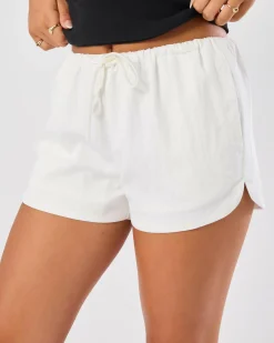 Discount Saddie Cupro Shorts Women Bottoms