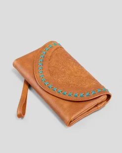 Wallets|Wallets*Mooloola Sadie Wallet Tan/turquoise