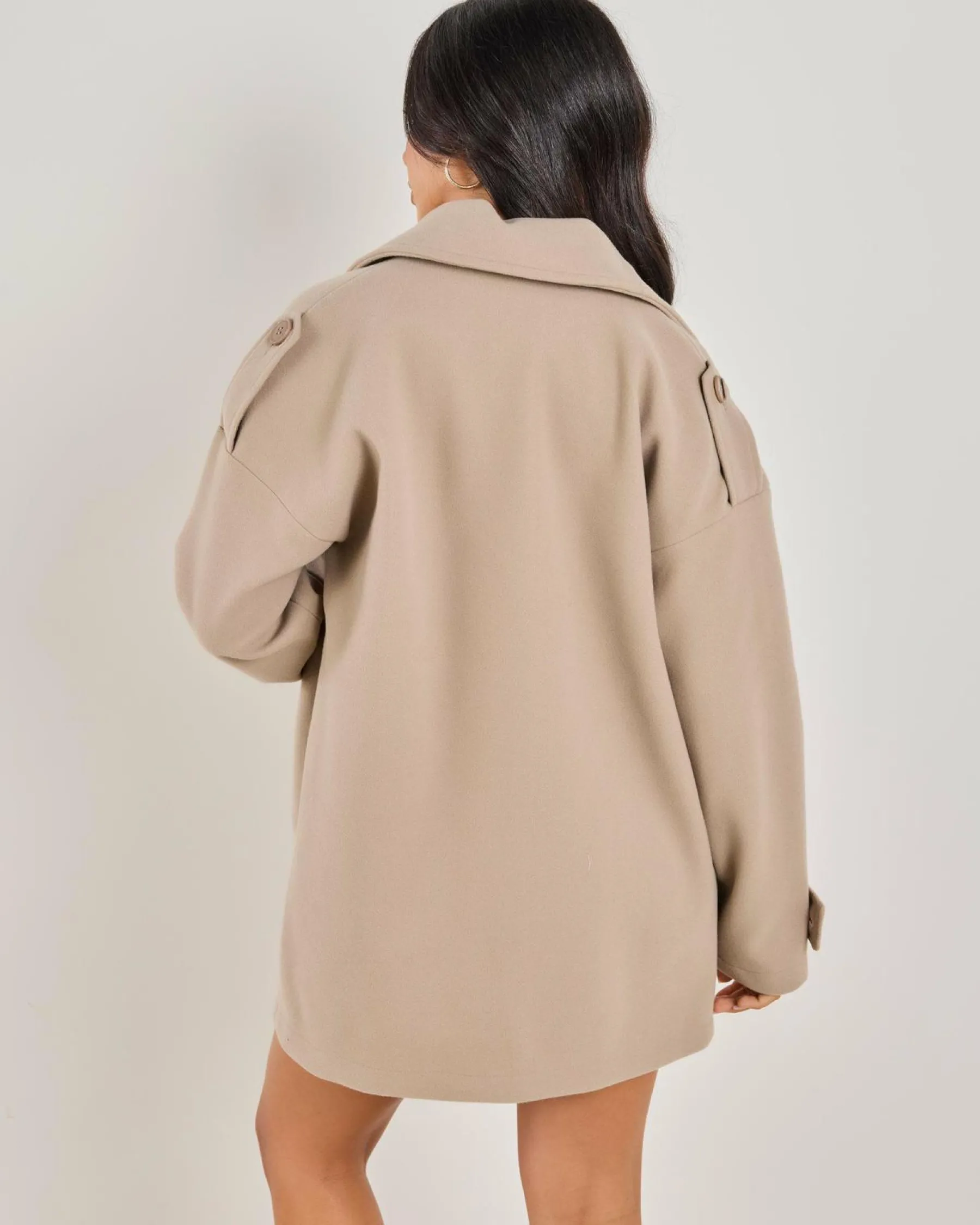Jackets & Coats*Mooloola Saffie Short Coat Taupe