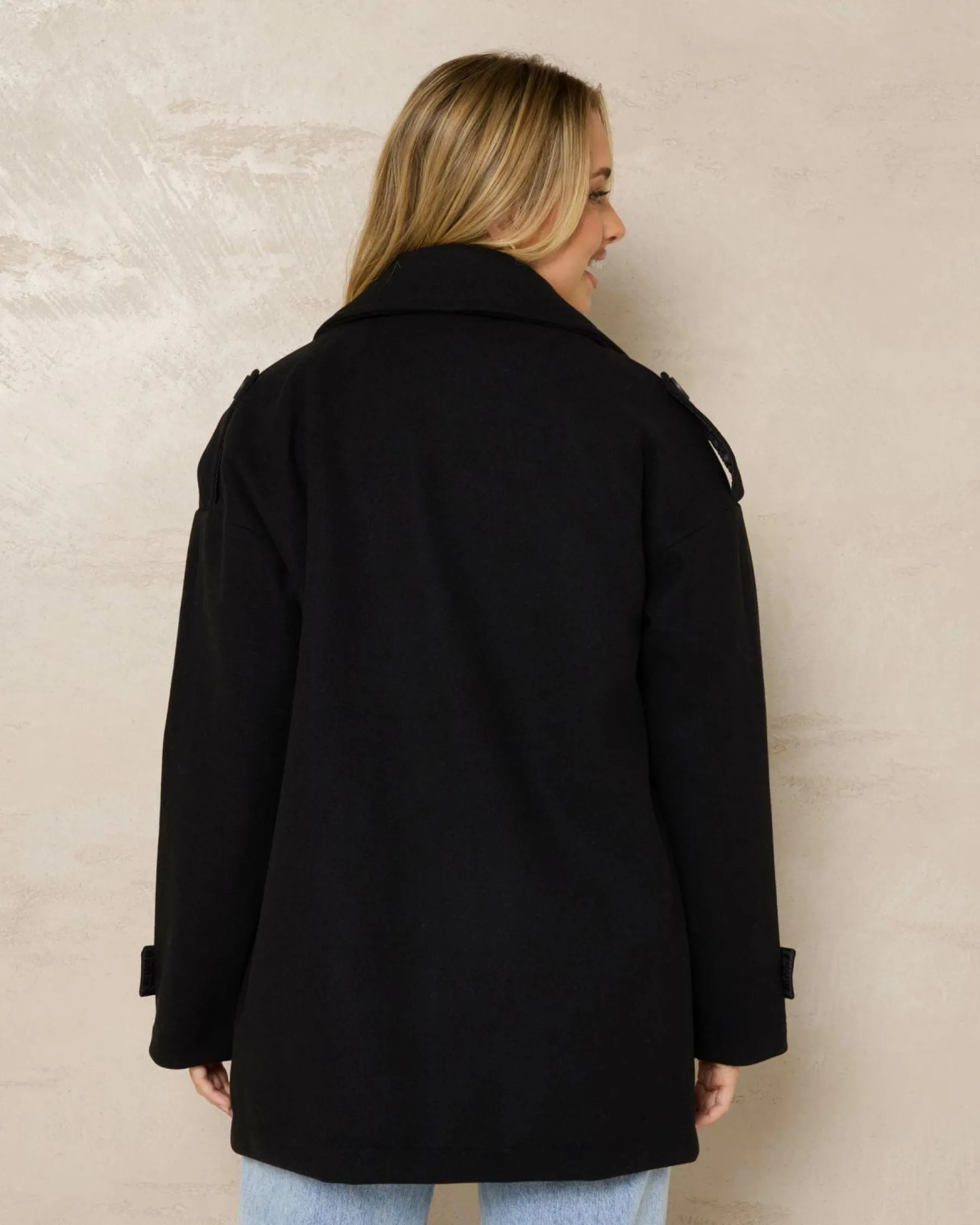 Jackets & Coats*Mooloola Saffie Short Coat Black