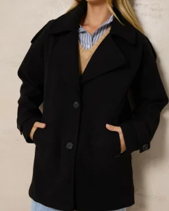 Jackets & Coats*Mooloola Saffie Short Coat Black