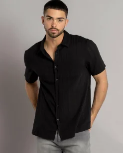 Tops & T-Shirts*Skylark Saga Short Sleeve Shirt Black