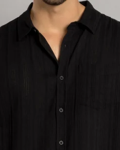 Tops & T-Shirts*Skylark Saga Short Sleeve Shirt Black