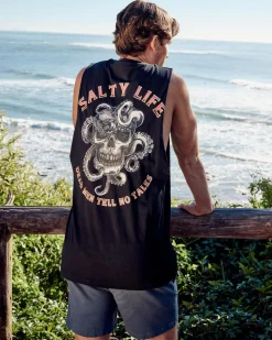 Tops & T-Shirts*Salty Life Sailmaker Muscle Tank Black