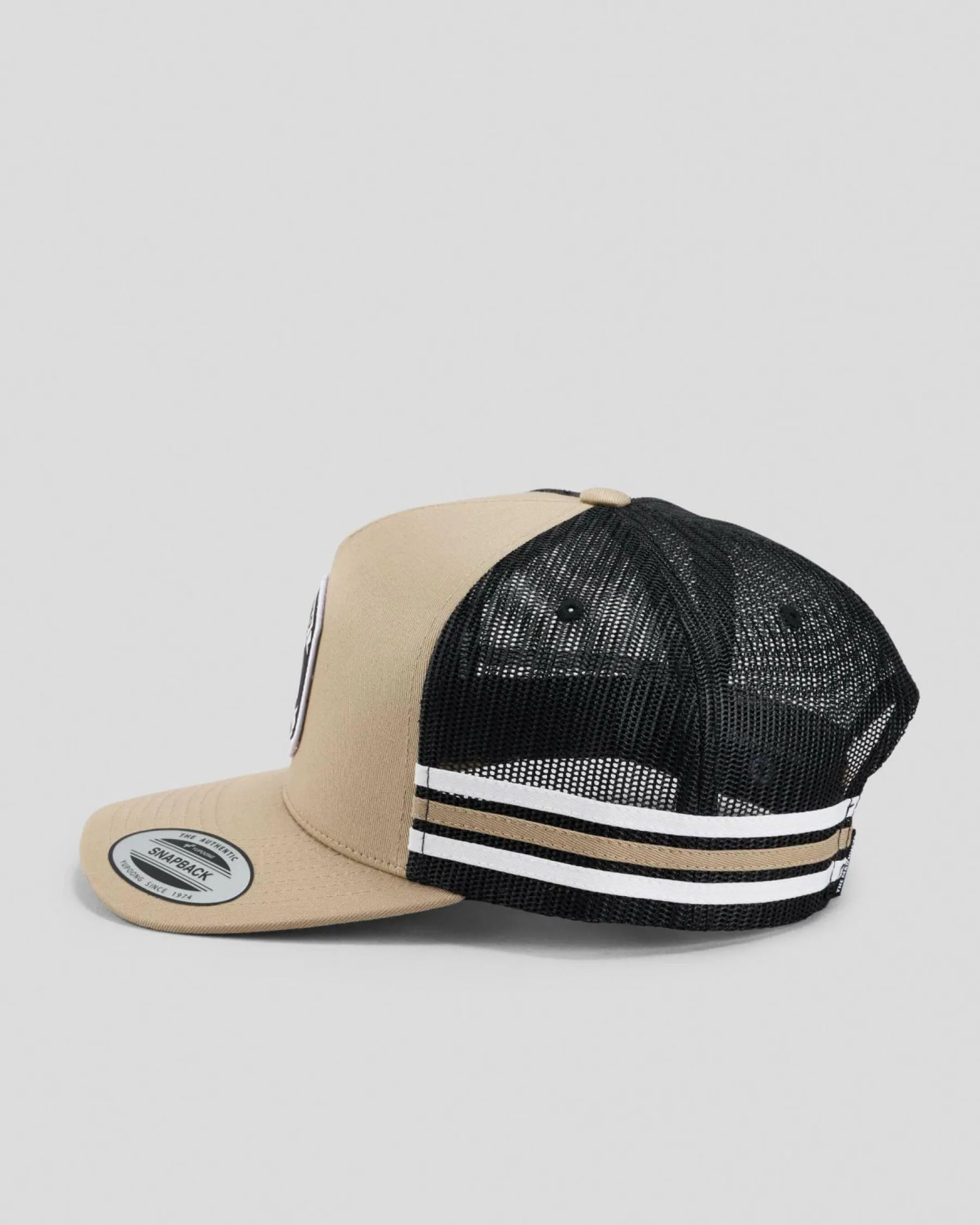 Headwear*The Mad Hueys Sailor Anchor Trucker Cap Tan