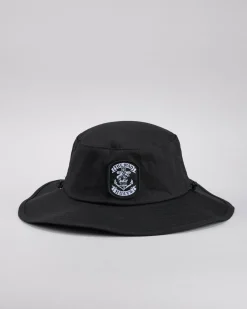 Headwear*The Mad Hueys Sailor Anchor Wide Brim Hat Black