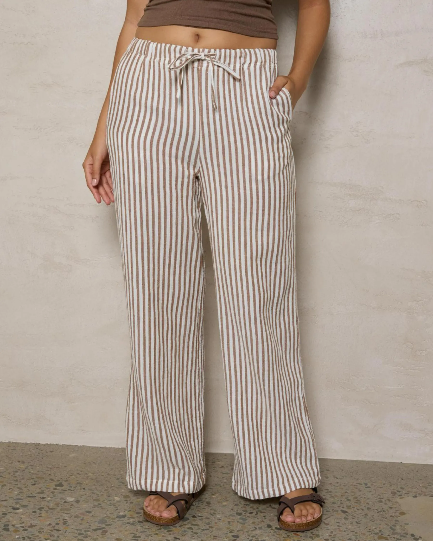 Outlet Sailor Pants Women Linen Blend|Bottoms