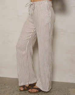 Outlet Sailor Pants Women Linen Blend|Bottoms