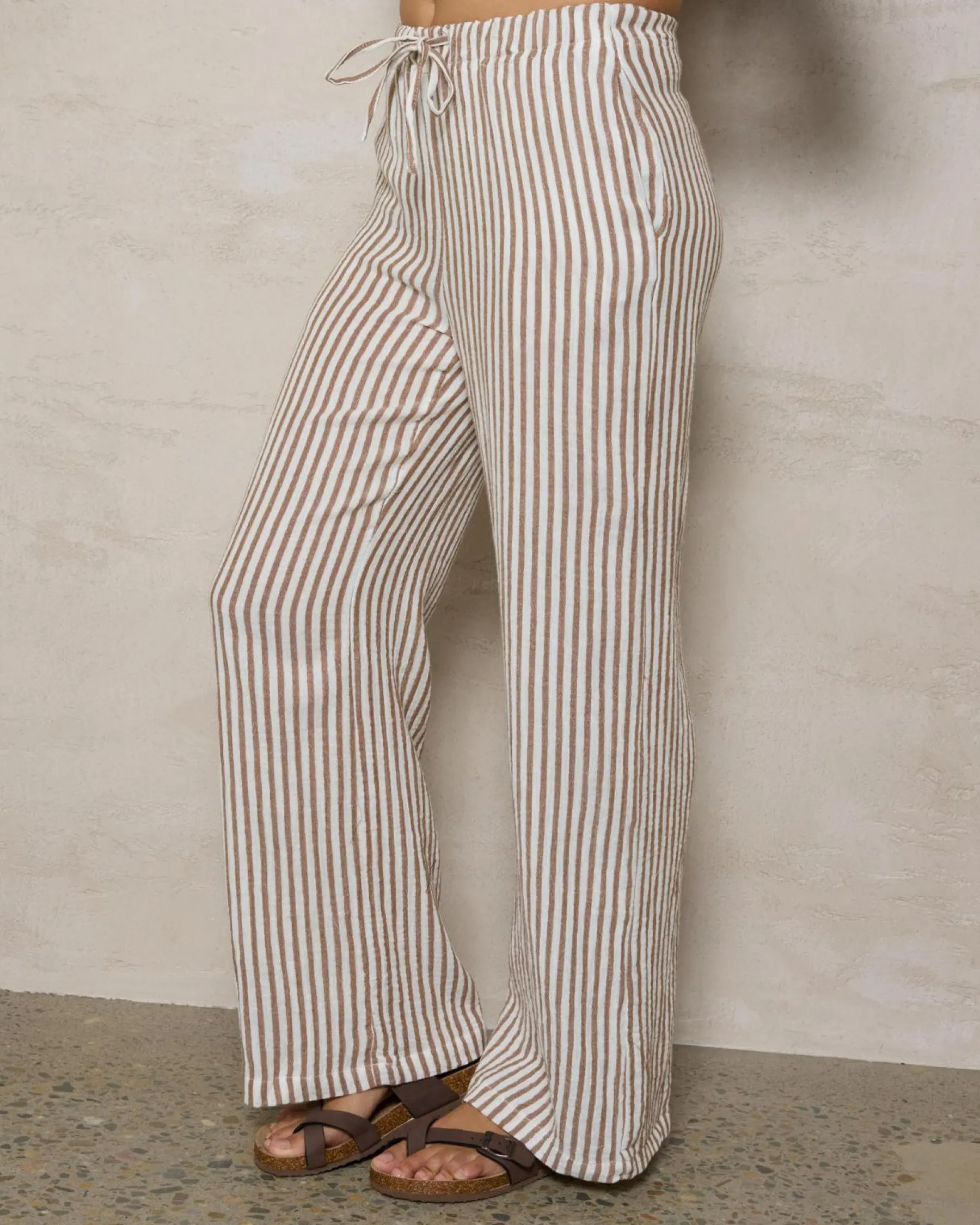 Outlet Sailor Pants Women Linen Blend|Bottoms