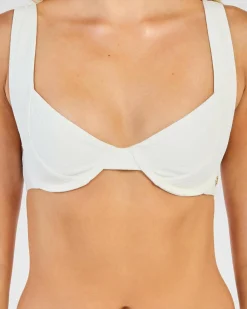 Bikinis*Billabong Salt And Sol Chloe Underwire Bikini Top Salt Crystal