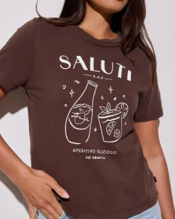 Tops*All About Eve Saluti Regular T-Shirt Brown