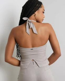 Saly Vanessa Vest Top Women Sets|Linen Blend