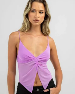 Tops*Ava And Ever Sammy Mesh Top Lilac