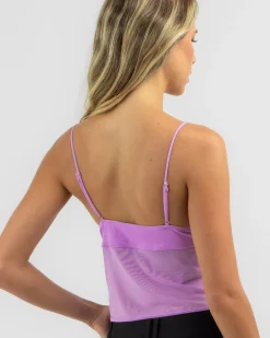 Tops*Ava And Ever Sammy Mesh Top Lilac