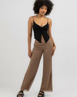Tops*Ava And Ever Sammy Mesh Top Black