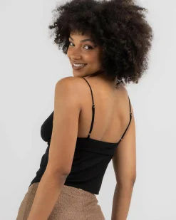 Tops*Ava And Ever Sammy Mesh Top Black