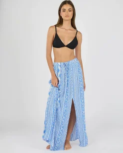 Bottoms*Rip Curl San Carlos Maxi Skirt Blue