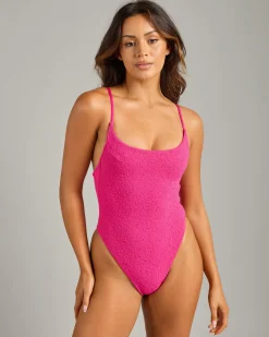 Sandalwood High Leg One Piece Swimsuit Women One Pieces