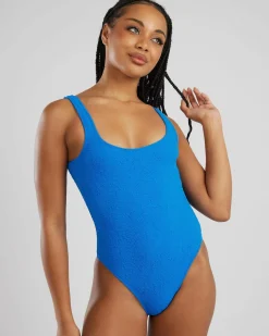 One Pieces*Rusty Sandalwood Retro One Piece Swimsuit Windsor Blue