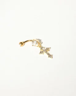 Jewelry|Jewelry*Karyn In LA Santiago Cross Belly Ring Gold
