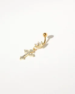 Jewelry|Jewelry*Karyn In LA Santiago Cross Belly Ring Gold