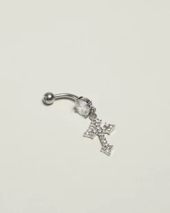 Jewelry|Jewelry*Karyn In LA Santiago Cross Belly Ring Silver