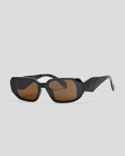 Sunglasses*Indie Eyewear Sara Sunglasses Black/gd Brown