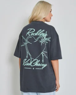 Tops*Kiss Chacey Sartell Heavy Street T-Shirt Pigment Asphalt