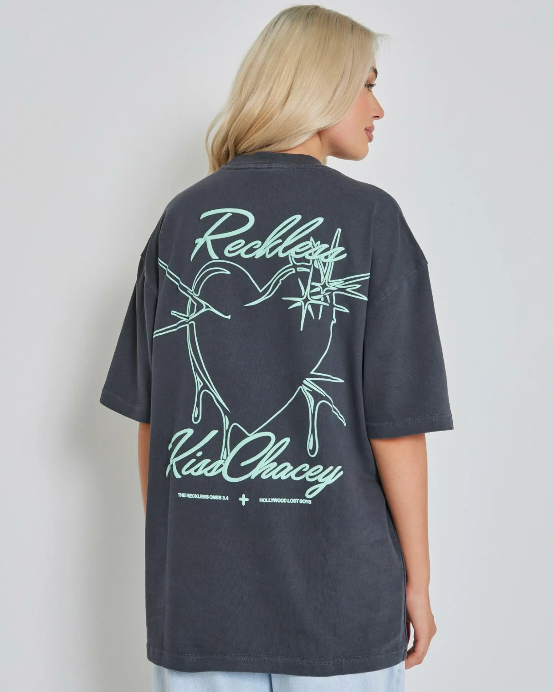 Tops*Kiss Chacey Sartell Heavy Street T-Shirt Pigment Asphalt