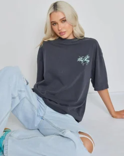 Tops*Kiss Chacey Sartell Heavy Street T-Shirt Pigment Asphalt