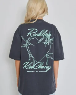 Tops*Kiss Chacey Sartell Heavy Street T-Shirt Pigment Asphalt