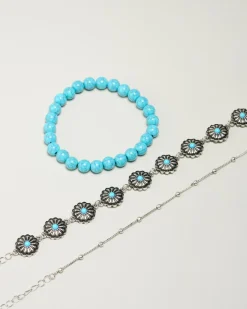 Jewelry|Jewelry*Karyn In LA Sasha Bracelet Pack Turq/silver