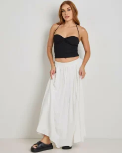 Sets|Tops*Mooloola Saski Halter Top Black