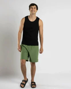 Shorts & Bottoms*Volcom Saturdazze Elastic Waist Shorts Dusty Green