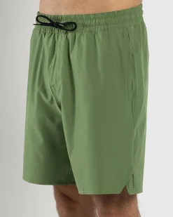 Shorts & Bottoms*Volcom Saturdazze Elastic Waist Shorts Dusty Green