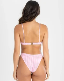 Bikinis*Topanga Savannah Classic Bikini Bottom Pink Gingham