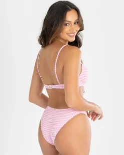 Bikinis*Topanga Savannah Underwire Bikini Top Pink Gingham