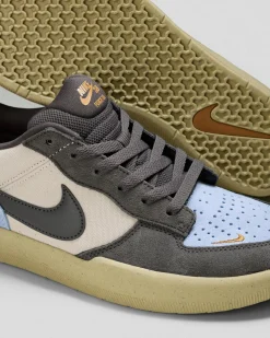 Sneakers*Nike SB Force 58 Shoes Lt Orewood Brn/medium Ash-psychic Blue