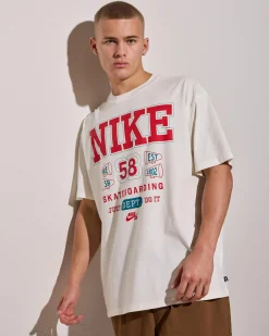 Activewear|Tops & T-Shirts*Nike SB M90 Athletics T-Shirt Sail