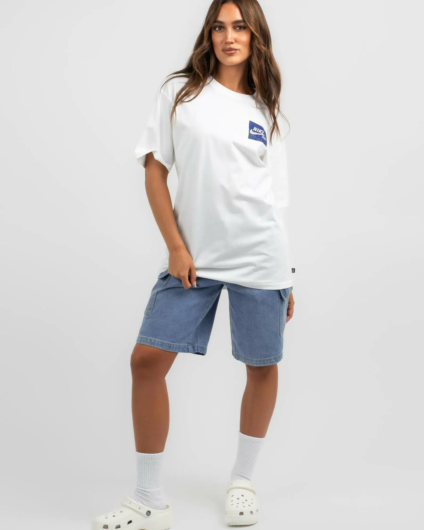 Tops*Nike SB Mosaic T-Shirt White