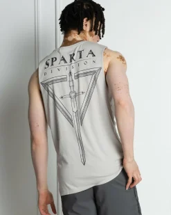 Activewear|Tops & T-Shirts*Sparta Scabbard Muscle Tank Grey Acid