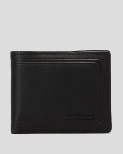 Wallets*Billabong Scope 2 In 1 Leather Wallet Black