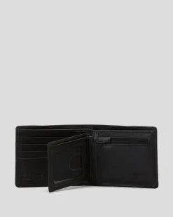 Wallets*Billabong Scope 2 In 1 Leather Wallet Black