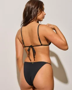 Bikinis*Kaiami Scottie Ring Triangle Bikini Top Black