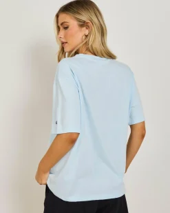 Sets|Tops*Champion Script Oversized T-Shirt Spring Sky Blue