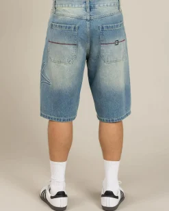Denim|Shorts & Bottoms*Billabong Script Smoko Denim Shorts Sun Faded Indigo