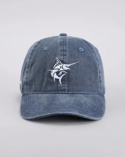 Headwear*Salty Life Scupper Dad Cap Washed Navy