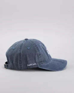 Headwear*Salty Life Scupper Dad Cap Washed Navy